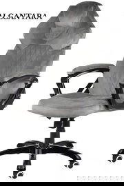 Fotel obrotowy do biurka SPIDER GREY ALCANTARA